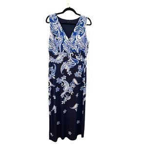 Floral Print Maxi Dress M